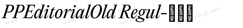 PPEditorialOld Regul字体转换